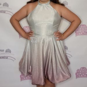 Rachel Allen size 12 pink ombre cocktail dress